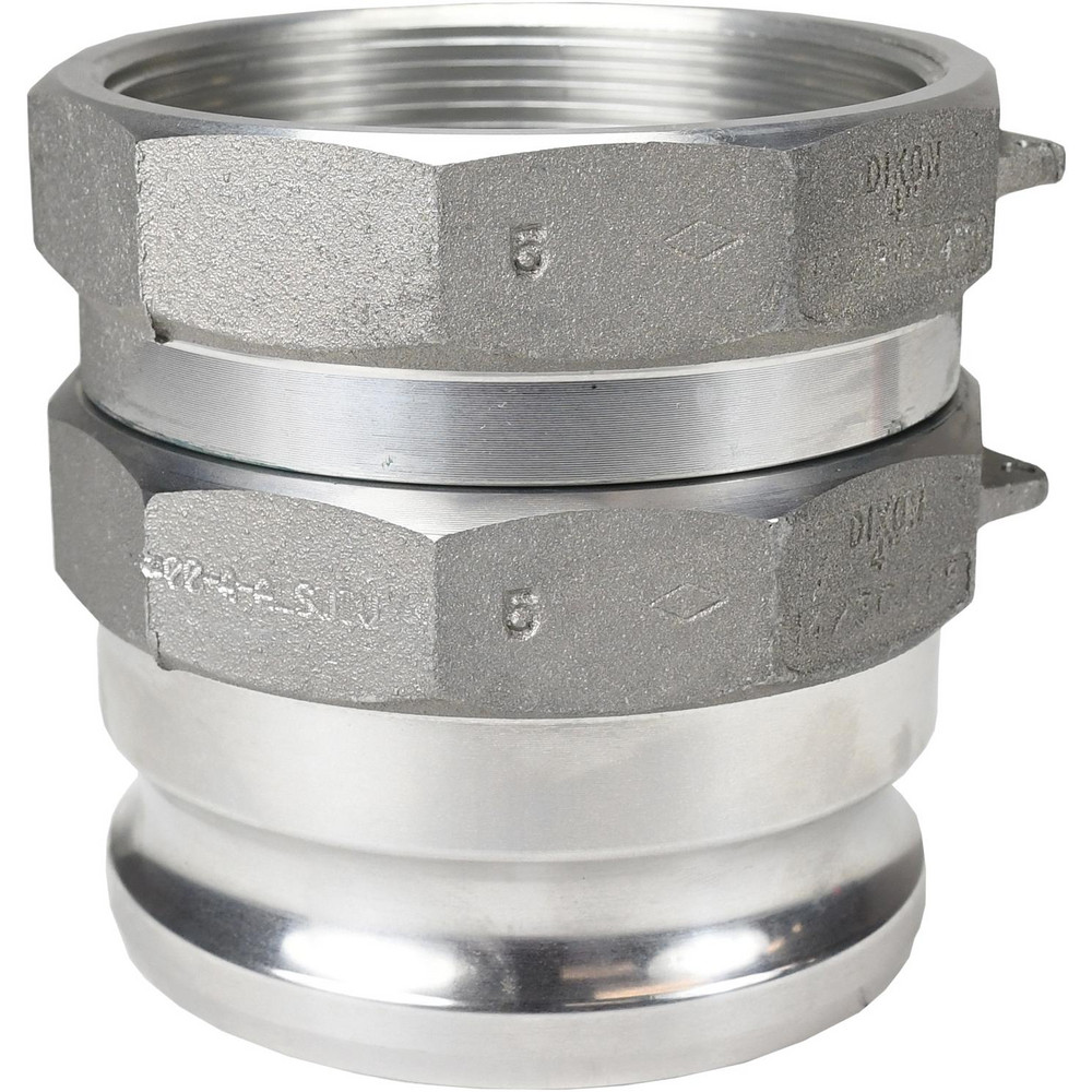 Dixon Valve & Coupling Suction & Discharge Hose Couplings: Type D Elbow, Cam & Groove, Coupler x 90° FNPT, Aluminum - 300D-90AL