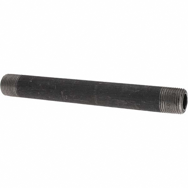 Value Collection Black Pipe Nipple: 3/8" Dia x 5-1/2" Long, Schedule 80 - BD-13648