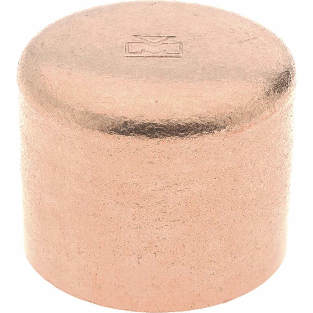 Mueller Industries Wrot Copper Pipe End Cap: 1" Fitting, C, Solder Joint - W 07011