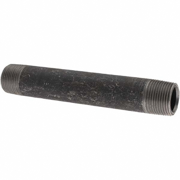 Anvil Black Pipe Nipple: 3/4" Dia x 6-1/2" Long, Schedule 80 - 0330520800
