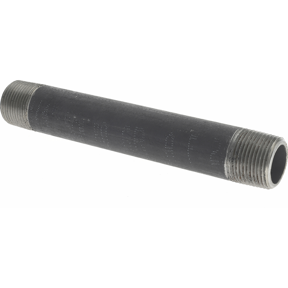 Anvil Black Pipe Nipple: 3/4" Dia x 6-1/2" Long, Schedule 80 - 0330520800