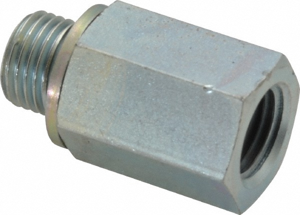 Voss Industrial Pipe Adapter: 3/8" Female Thread, M16 x 1.5 Male Thread, Male Metric x FNPT - PM 0616