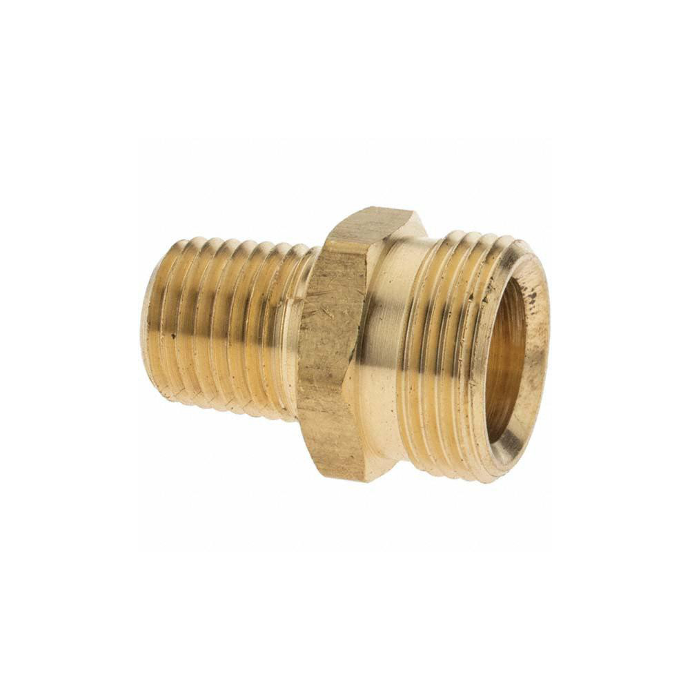 ANDERSON METALS 3/4 x 1/4 NPTF x NPSM, Reusable Hose Male Fitting - 2106