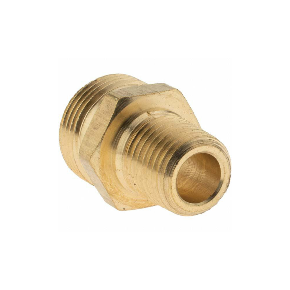 ANDERSON METALS 3/4 x 1/4 NPTF x NPSM, Reusable Hose Male Fitting - 2106