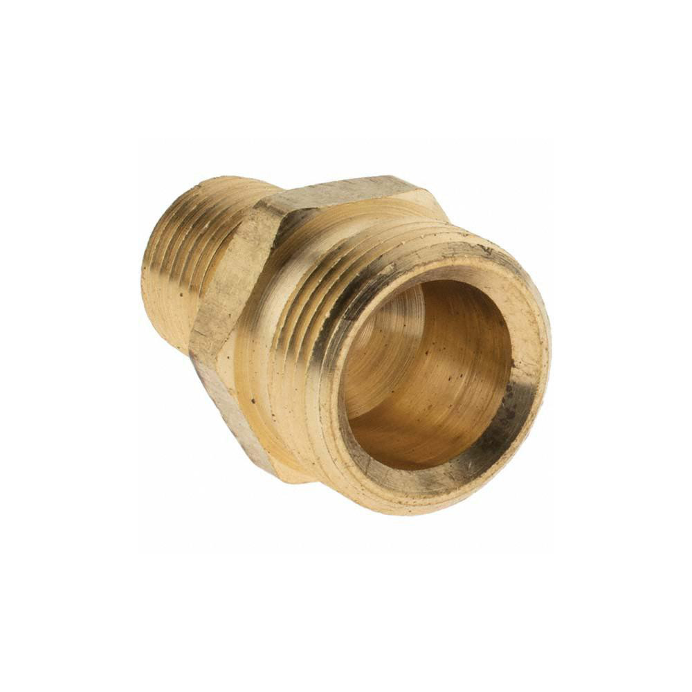 ANDERSON METALS 3/4 x 1/4 NPTF x NPSM, Reusable Hose Male Fitting - 2106