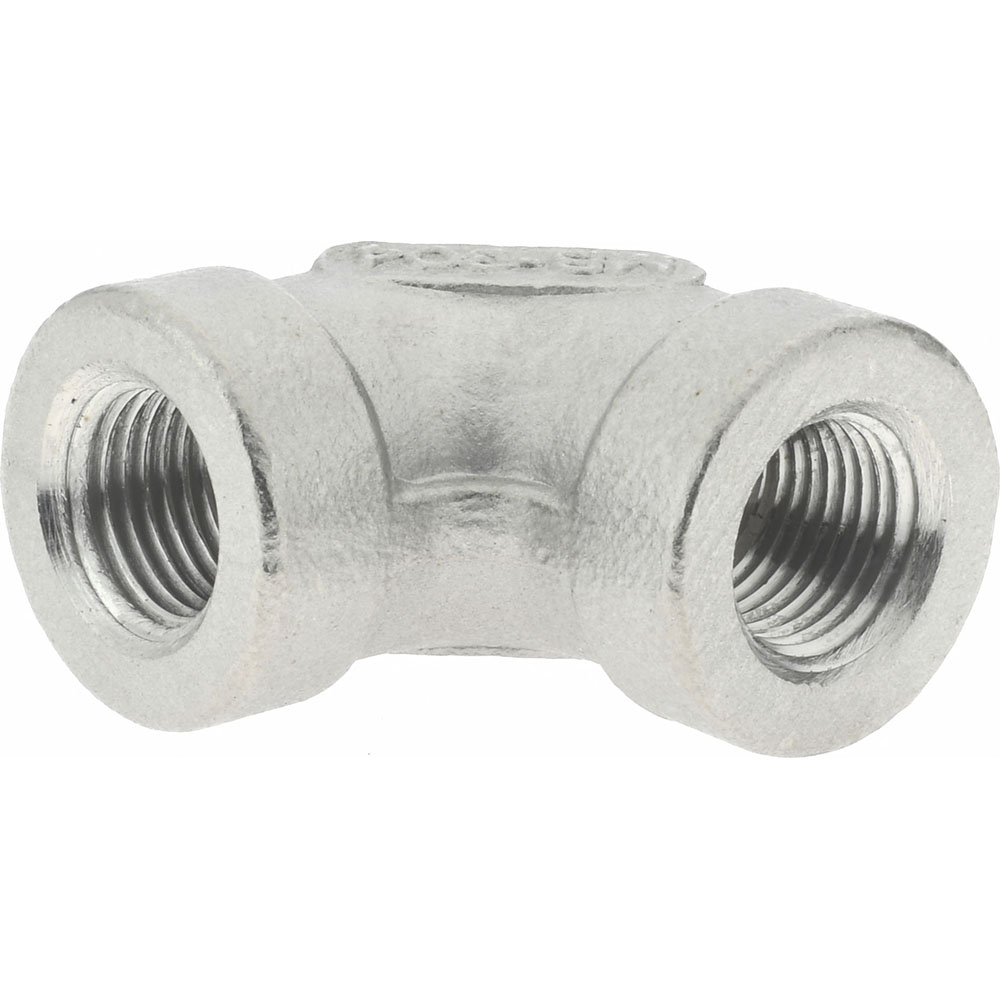 Merit Brass Pipe 90 deg Elbow: 1/8", 304 Stainless Steel - K401-02