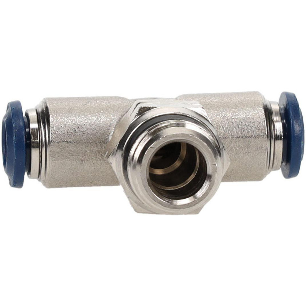 Aignep USA Push-to-Connect Tube x Universal Thread Fitting: Swivel Branch Tee, Universal, 1/4" OD - 87210-04-04