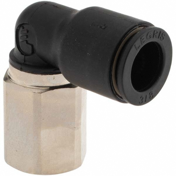 Legris Push-to-Connect Fitting: Female Elbow, NPT, 1/4" OD - 3009 56 14