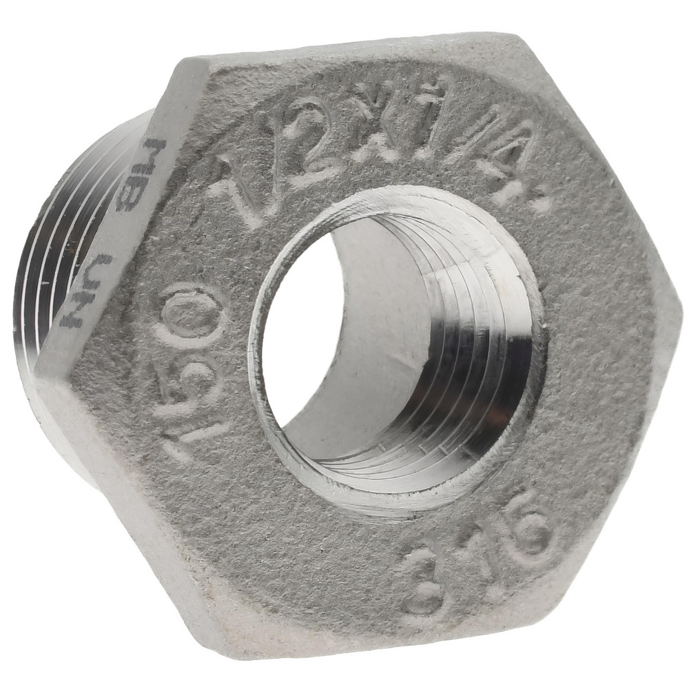 Value Collection Pipe Hex Bushing: 1/2 x 1/4", 316 Stainless Steel - 6HB1/2*1/4