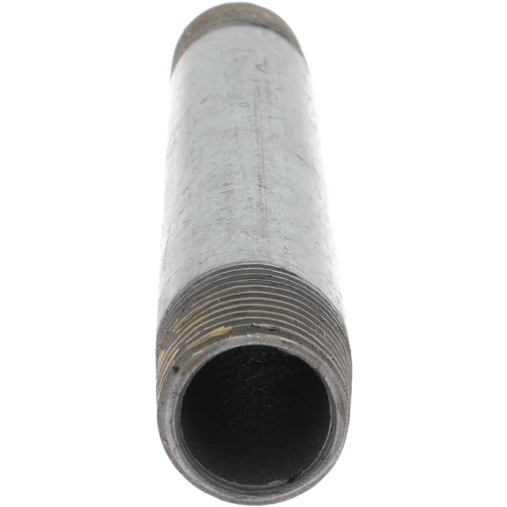 Value Collection Galvanized Pipe Nipple: 1/2", 6" Long, Schedule 40, Steel - MSCNG04060