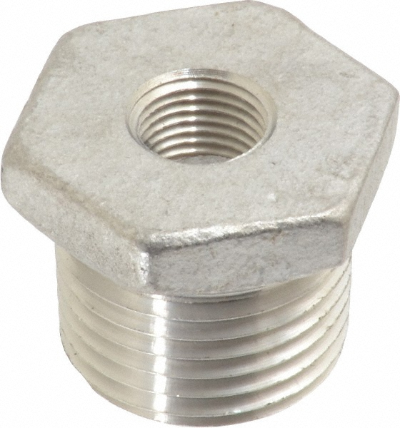 Merit Brass Pipe Bushing: 3/4 x 3/8", 304 Stainless Steel - K414-1206