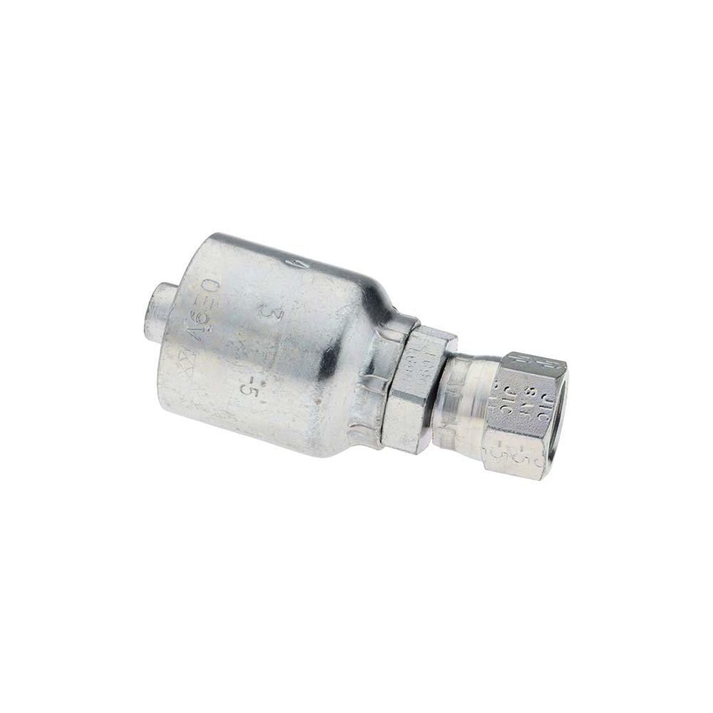 Parker Hydraulic Hose Straight Female JIC 37 ° Swivel Fitting: 0.375" ID, 6 mm, 1/2-20 - KP46921