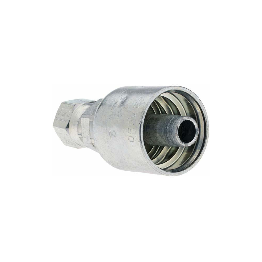 Parker Hydraulic Hose Straight Female JIC 37 ° Swivel Fitting: 0.375" ID, 6 mm, 1/2-20 - KP46921