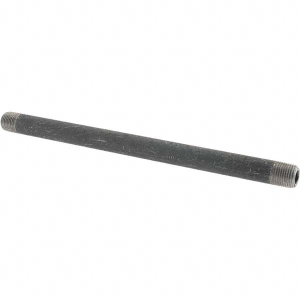 Value Collection Black Pipe Nipple: 1/8" Dia x 6" Long, Schedule 80 - BD-13629