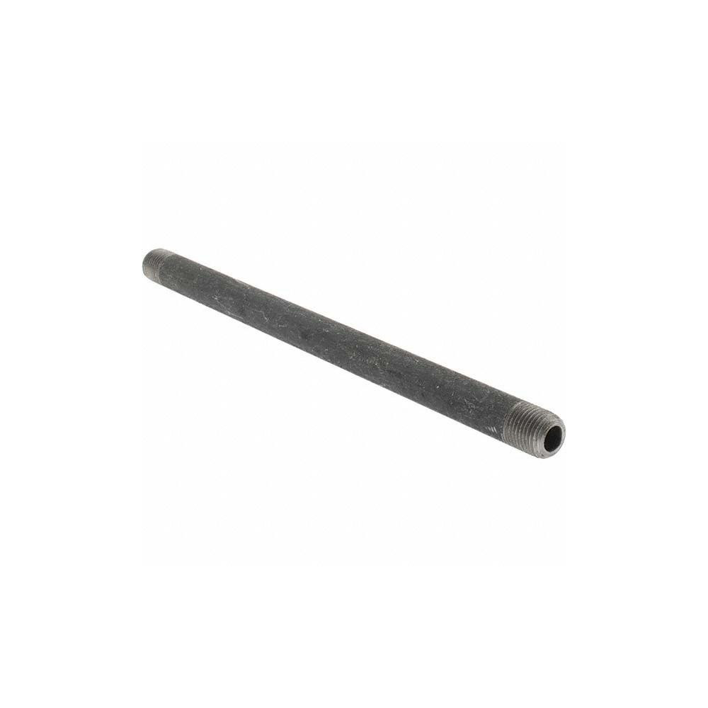 Value Collection Black Pipe Nipple: 1/8" Dia x 6" Long, Schedule 80 - BD-13629