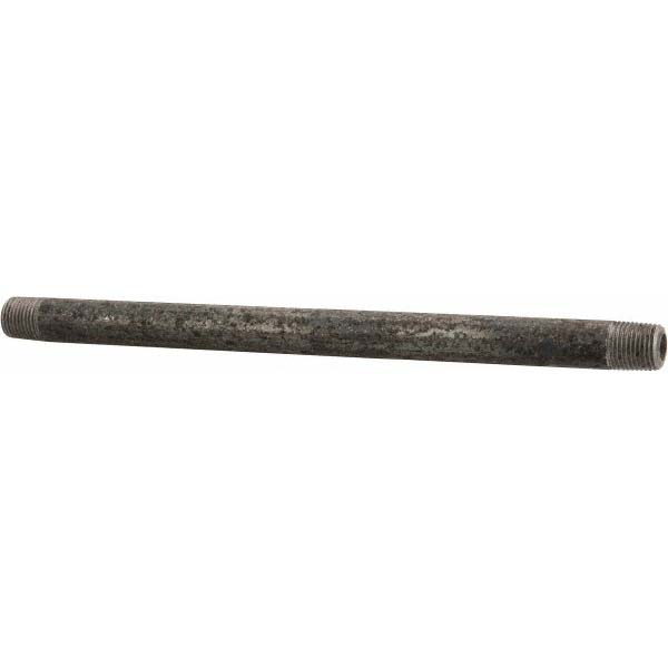 Value Collection Black Pipe Nipple: 1/8" Dia x 6" Long, Schedule 80 - BD-13629