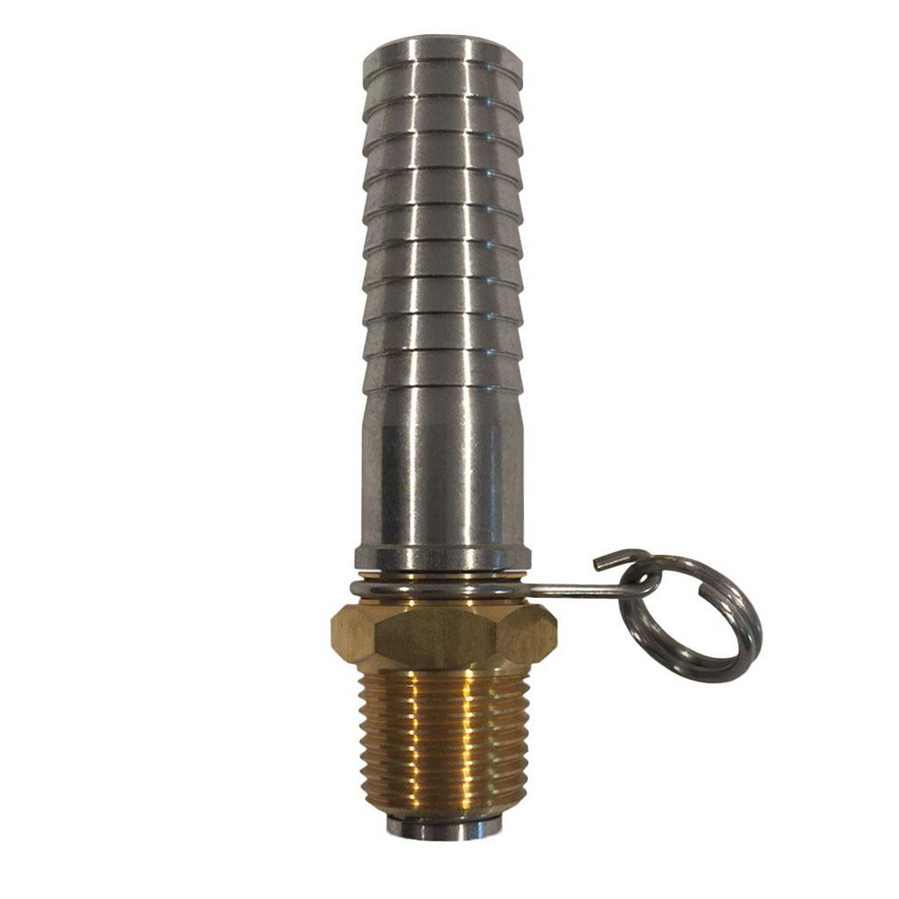SANI-LAV Barbed Hose Fitting: 1/2" x 3/4" ID Hose, Male Connector - N15