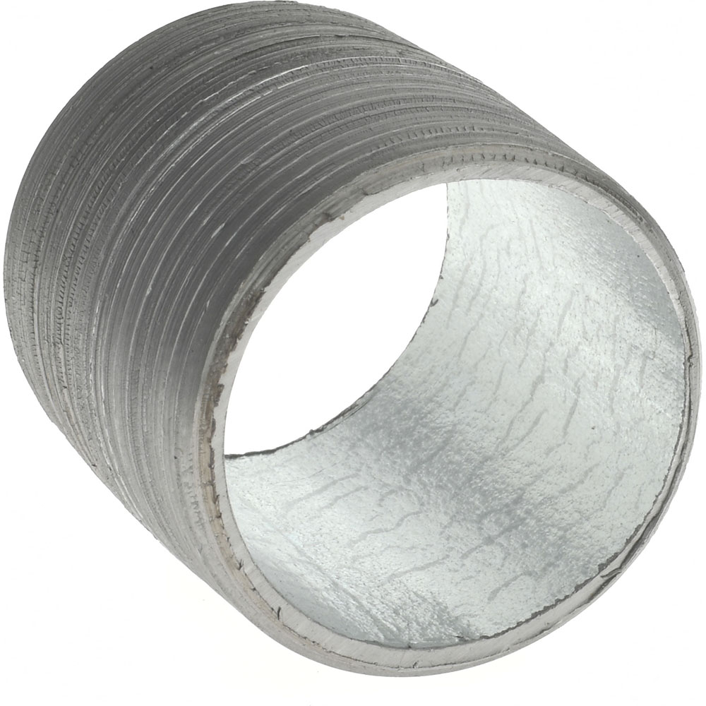 Value Collection Galvanized Pipe Nipple: 1-1/4", 1-5/8" Long, Schedule 40, Steel - NG07001