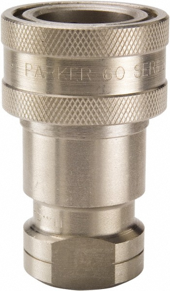 Parker Hydraulic Hose Female Pipe Rigid Coupler Fitting: 3/8", 1,500 psi - SH3-62