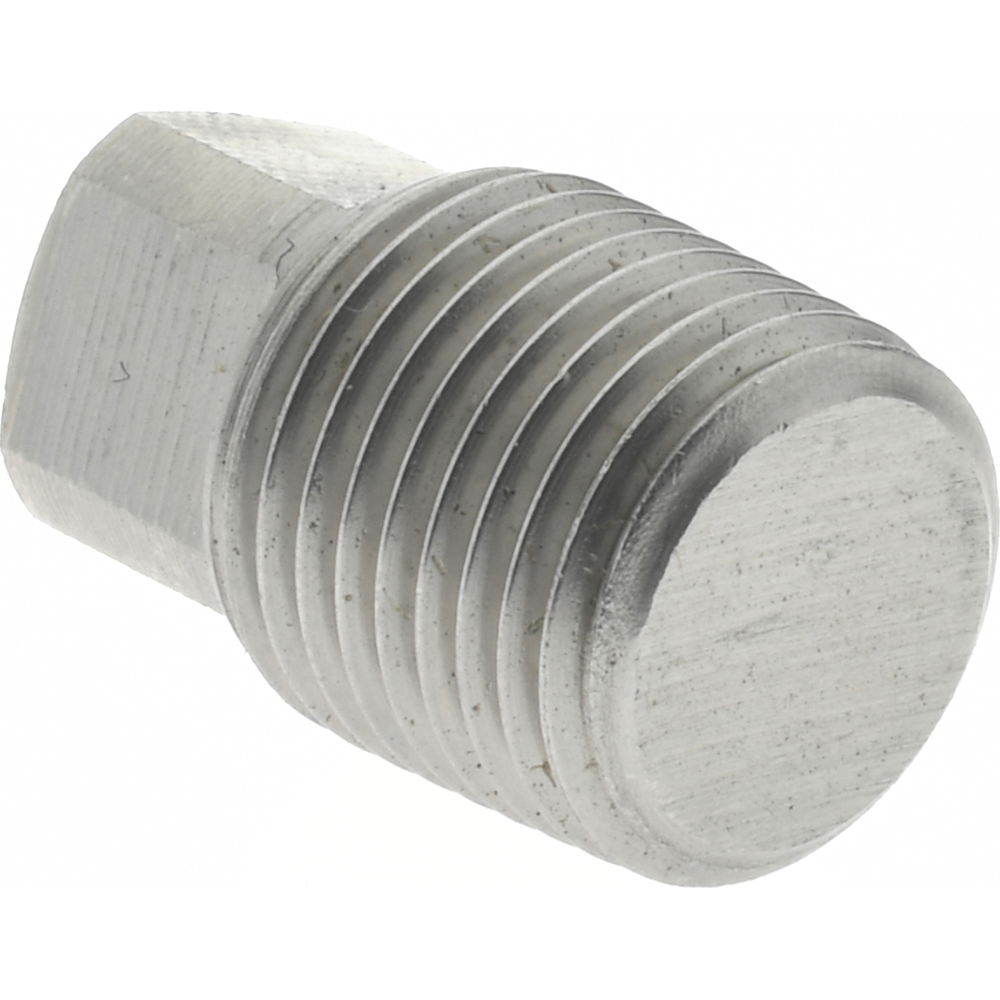 Merit Brass Pipe Square Head Plug: 1/8", 304 & 304L Stainless Steel - 3417DA-02