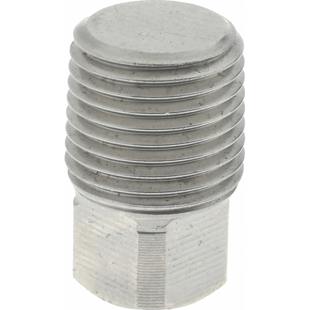 Merit Brass Pipe Square Head Plug: 1/8", 304 & 304L Stainless Steel - 3417DA-02