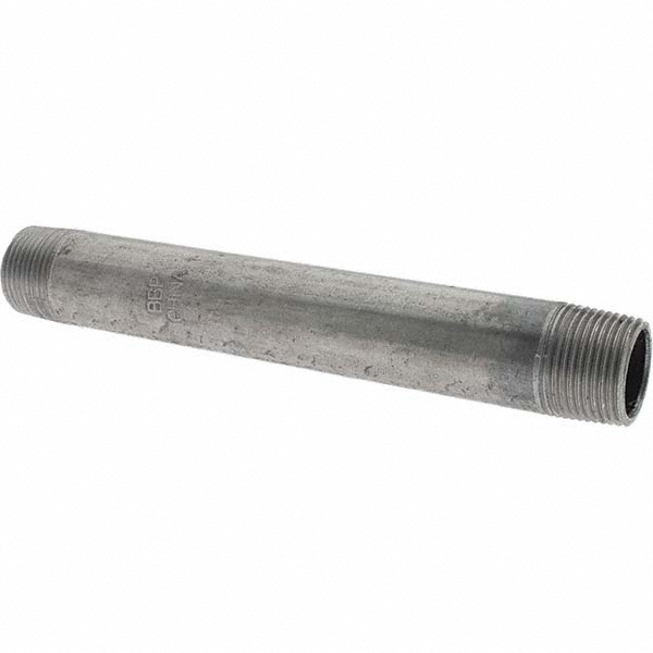 Value Collection Black Pipe Nipple: 3/4" Dia x 7" Long, Schedule 40 - BDNA--13461-1