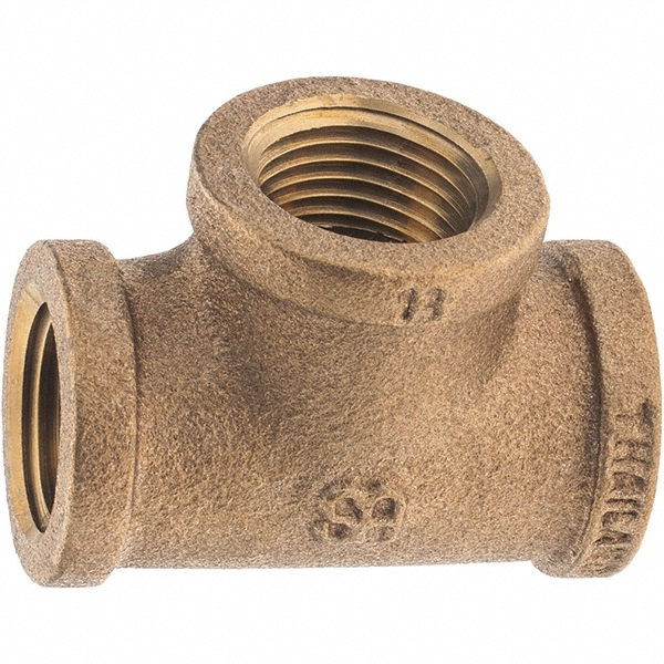 Parker Industrial Pipe Female Tee: 1/4" Female Thread, FNPTF - 1/4 MMO-S