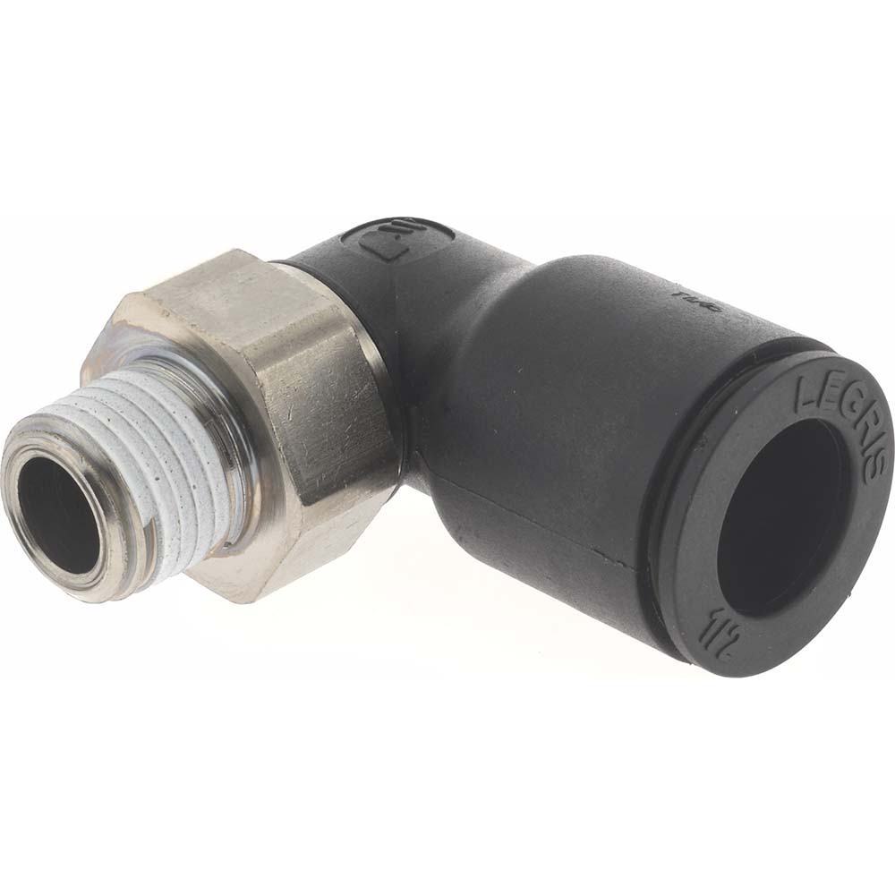 Legris Push-to-Connect Fitting: Male Elbow, NPT, 1/2" OD - 3109 62 14