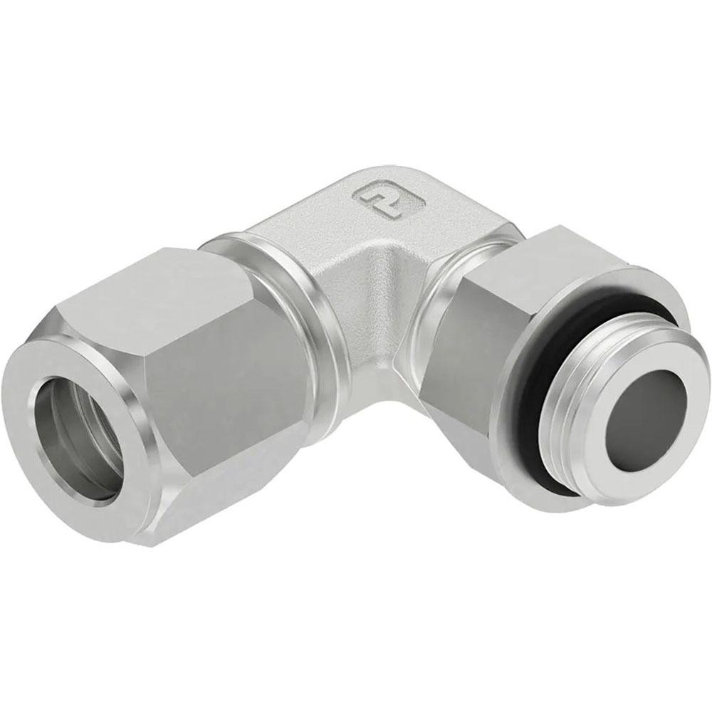 Parker Flareless Bite-Type Tube Nut: 11/16" UN & UNF, 3/8" Tube OD, Steel - 6 BU-S