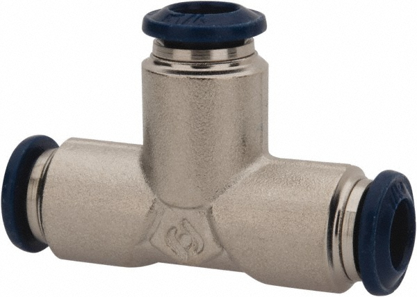 Aignep USA Push-to-Connect Tube x Tube Fitting: Union Tee, 5/32" OD - 88230-53