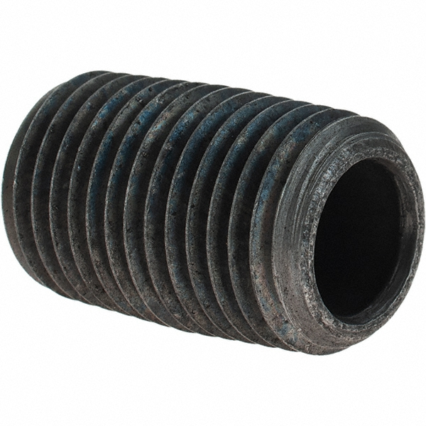 Value Collection Black Pipe Nipple: 3/8" Dia x 1" Long, Schedule 80 - BD-13612
