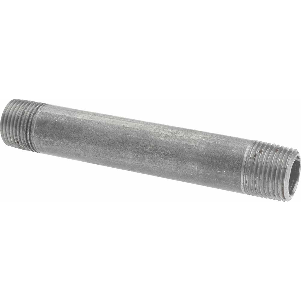 Value Collection Black Pipe Nipple: 3/8" Dia x 1" Long, Schedule 80 - BD-13612
