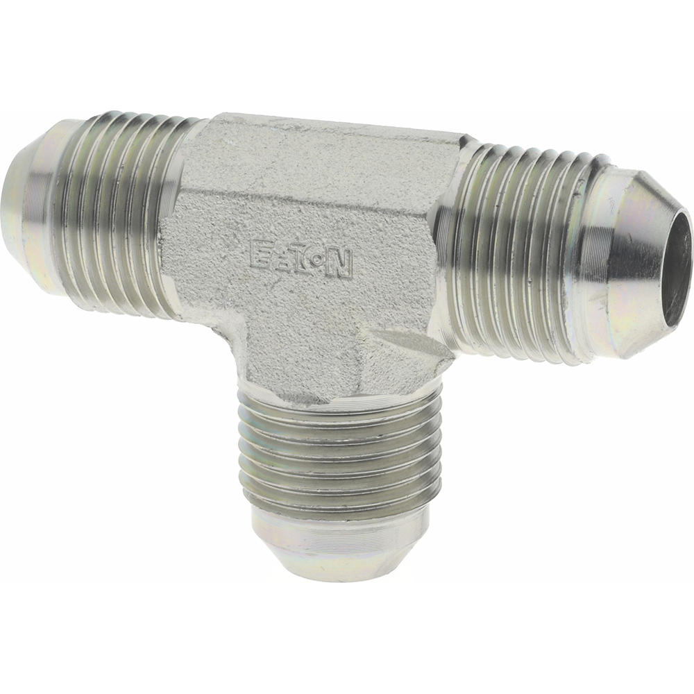 Eaton Steel Flared Tube 45 Deg Swivel Nut Elbow: 1/2" OD, 3/4-16 Thread, 37 deg Flared Angle - 2070-8-8S
