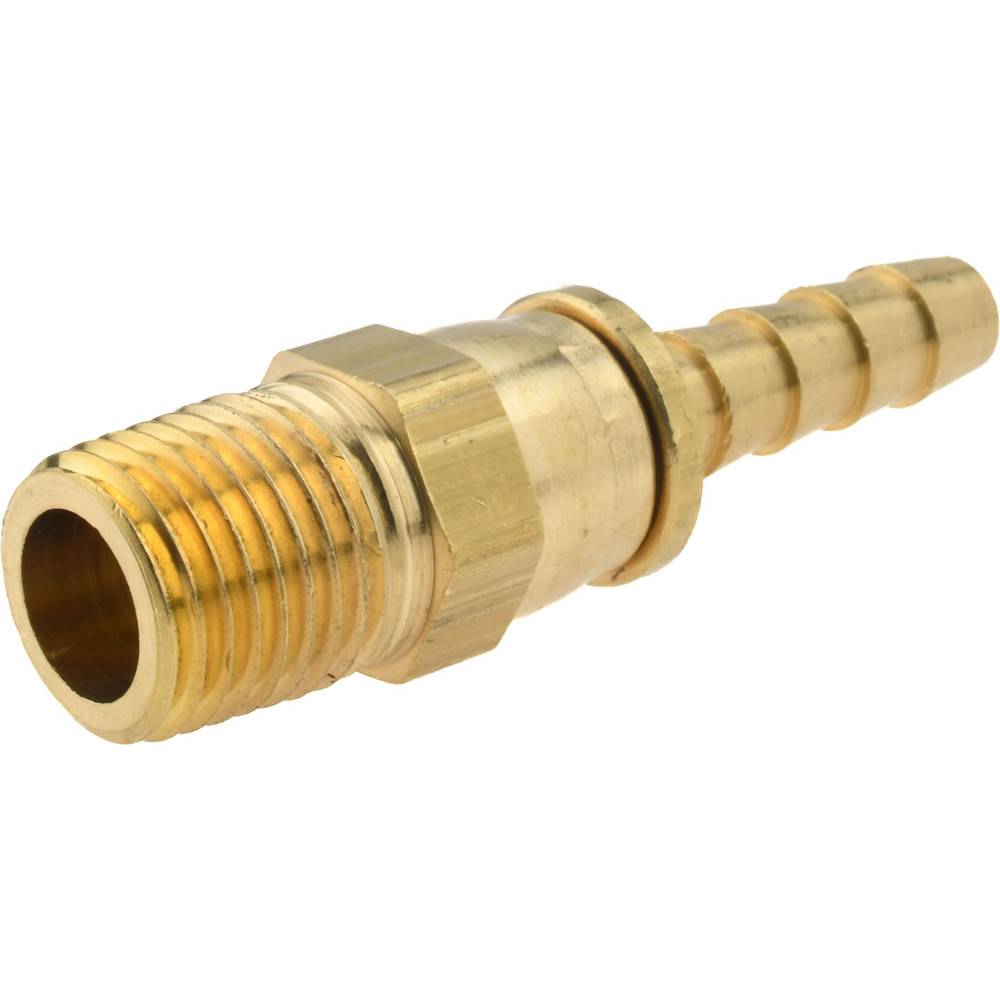 Dixon Valve & Coupling Barbed Hose Fitting: 1/4" x 1/4" ID Hose, Male Connector - 1030404C