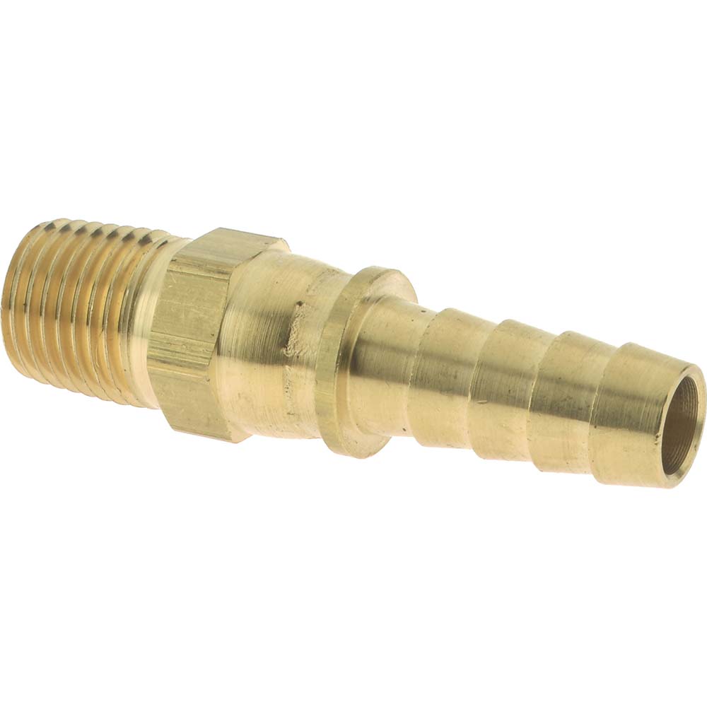 Dixon Valve & Coupling Barbed Hose Fitting: 1/4" x 1/4" ID Hose, Male Connector - 1030404C