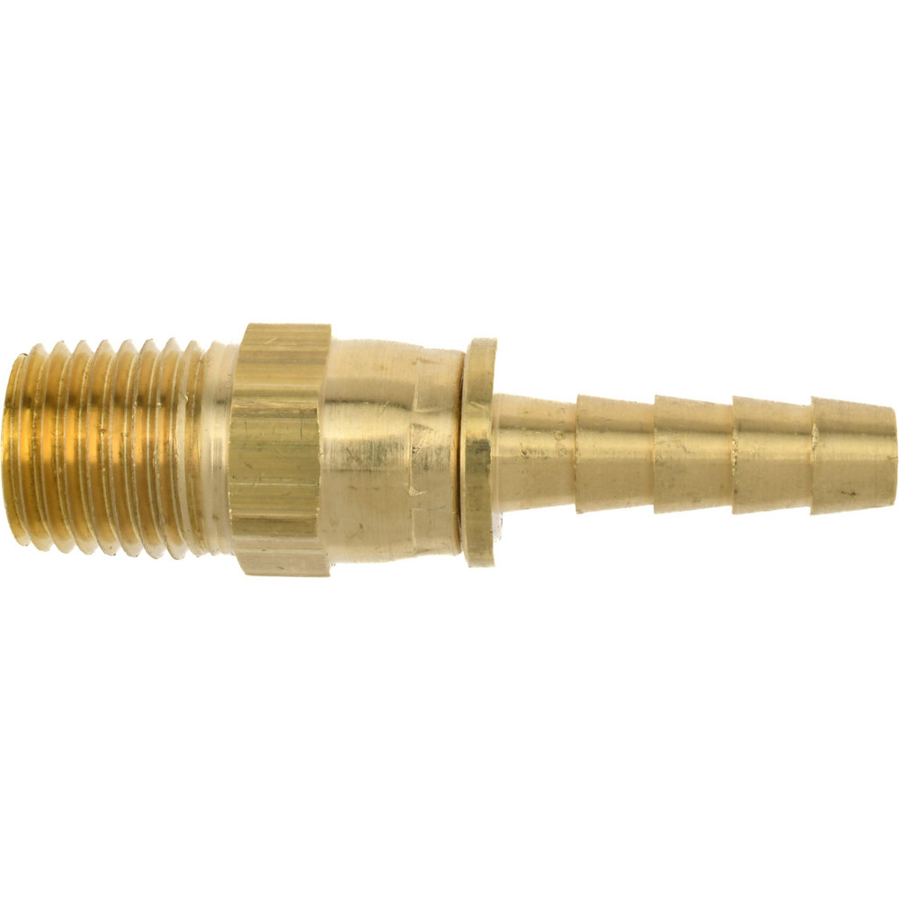 Dixon Valve & Coupling Barbed Hose Fitting: 1/4" x 1/4" ID Hose, Male Connector - 1030404C