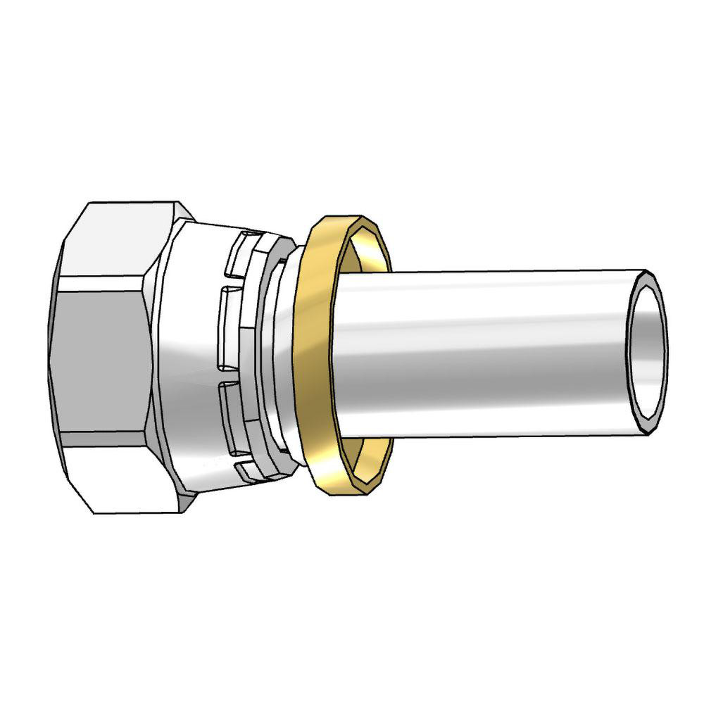 Parker Hydraulic Hose Swivel Adapter: 12 mm, 1-1/16-12, 4,000 psi - BD-16257