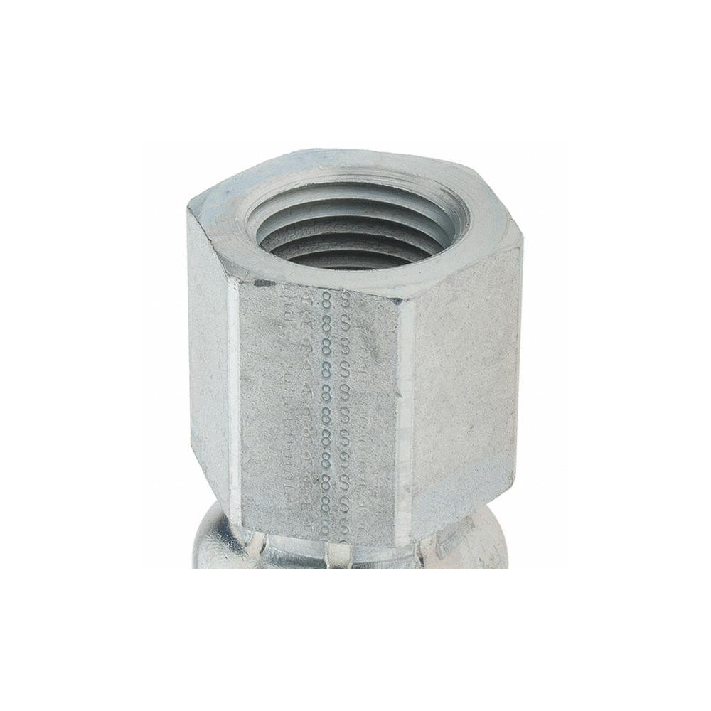 Parker Hydraulic Hose Female Pipe Rigid Fitting: 0.5" ID, 8 mm, 1/2" - KP46913