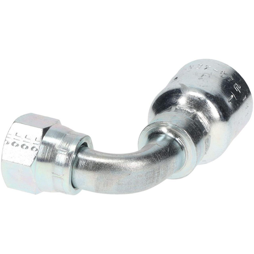Parker Hydraulic Hose Short Drop Female JIC Swivel 90 ° Elbow: 0.25" ID, 4 mm, 9/16-18 - 13943-6-4
