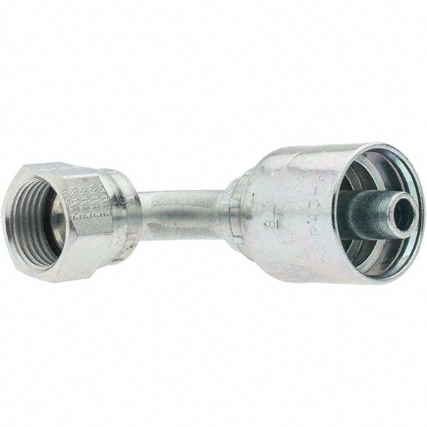 Parker Hydraulic Hose Short Drop Female JIC Swivel 90 ° Elbow: 0.25" ID, 4 mm, 9/16-18 - 13943-6-4