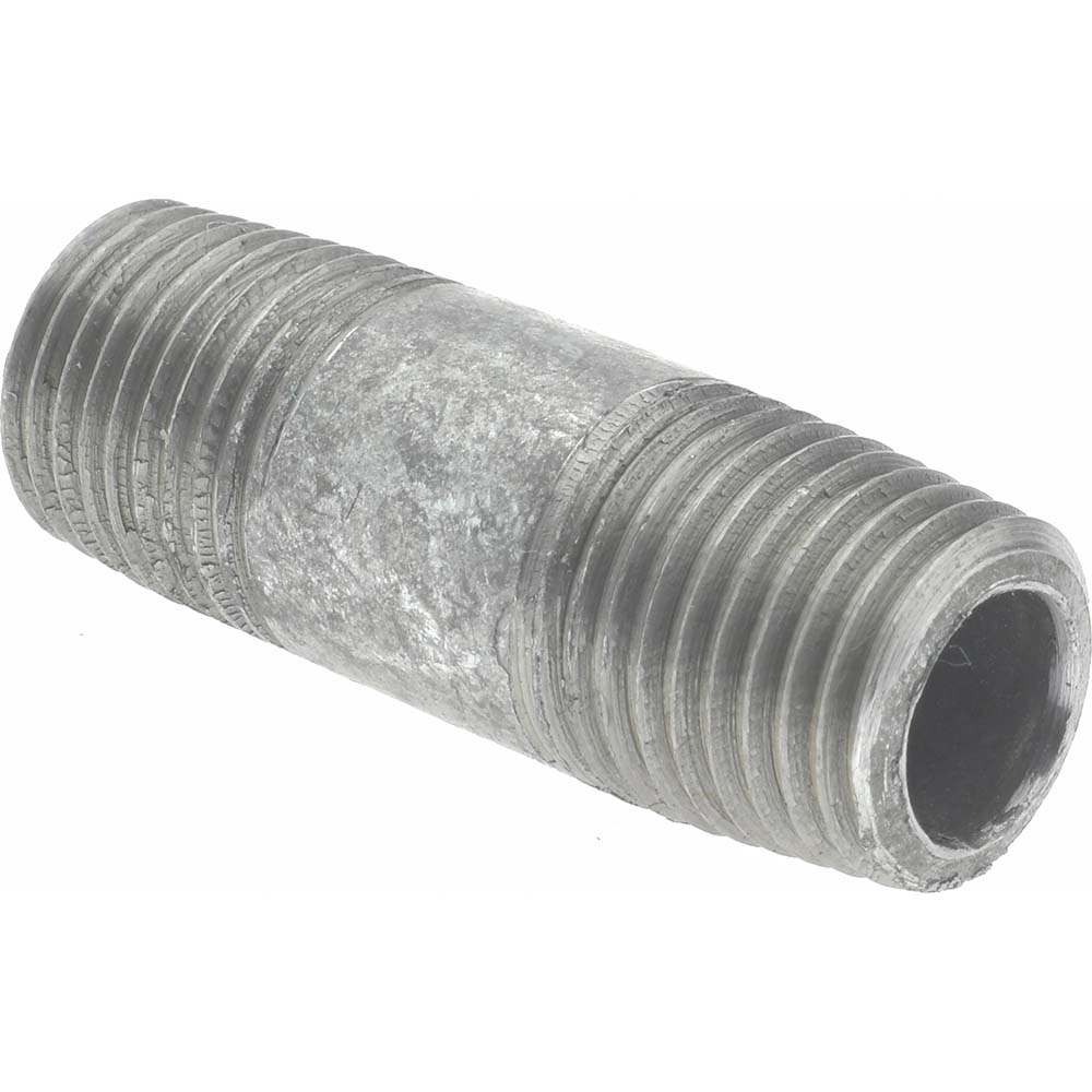 Value Collection Galvanized Pipe Nipple: 1/4", 1-1/2" Long, Schedule 40, Steel - MSCNG02015