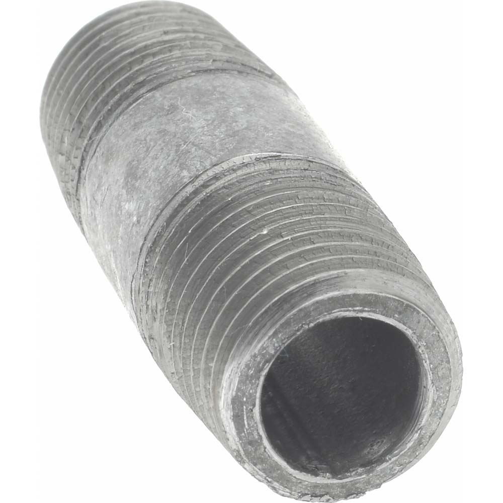 Value Collection Galvanized Pipe Nipple: 1/4", 1-1/2" Long, Schedule 40, Steel - MSCNG02015