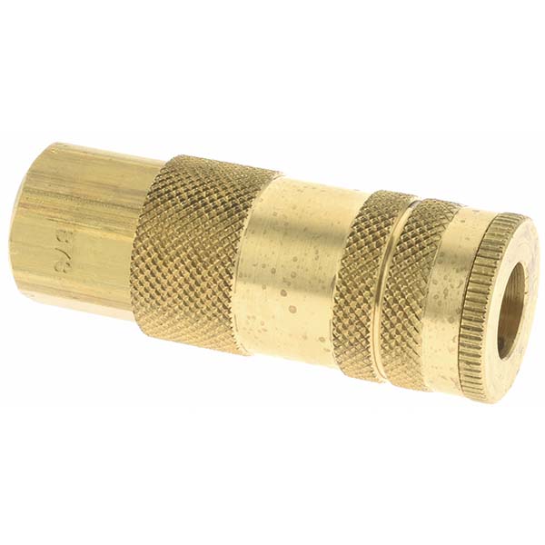 Parker Pneumatic Hose Coupling: 1/4-18, 1/4" Body Dia, Lincoln Long Stem Interchange - B73-787