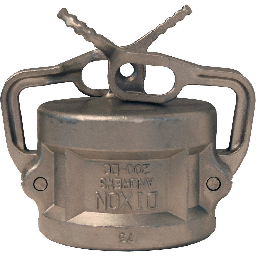 Dixon Valve & Coupling Suction & Discharge Hose Couplings: Lockable Dust Cap, Cam & Groove, Lockable Dust Cap, Aluminum - 400DC-LAL