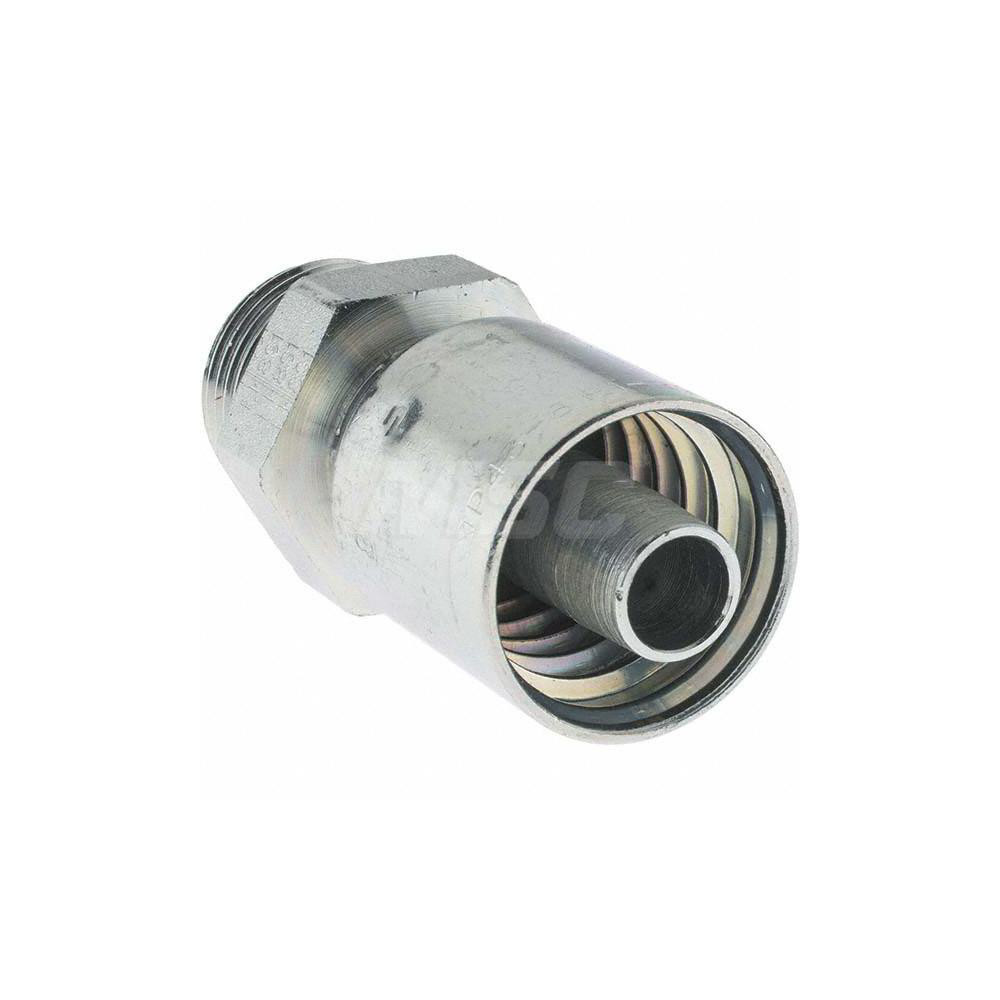 Parker Hydraulic Hose Male Rigid Fitting: 8 mm, 1-1/16-12 - BD10543-12-8