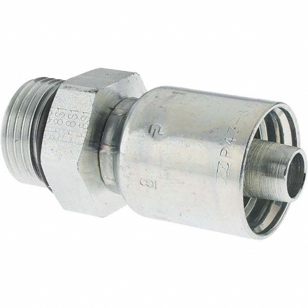 Parker Hydraulic Hose Male Rigid Fitting: 8 mm, 1-1/16-12 - BD10543-12-8