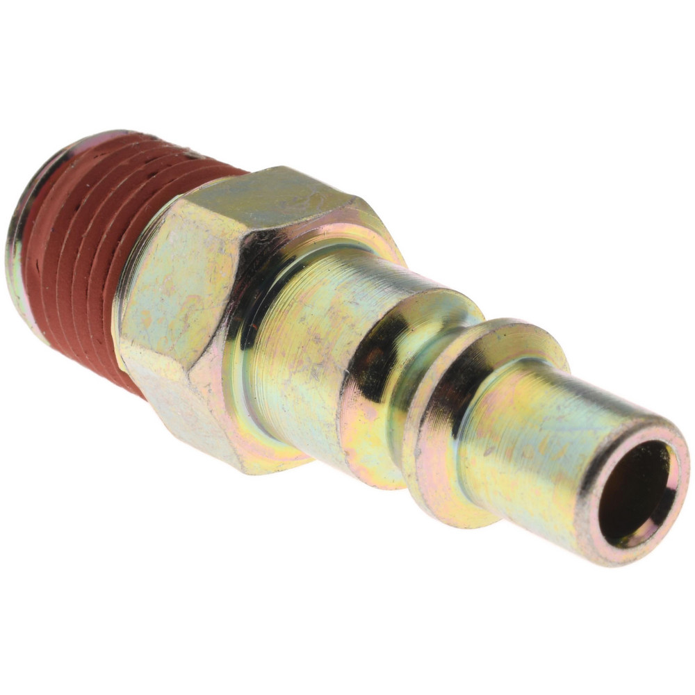 Value Collection 10 Piece 1/4" Body 1/4 NPT 215 psi Steel ARO Pneumatic Coupling Plug Set - 2521672521