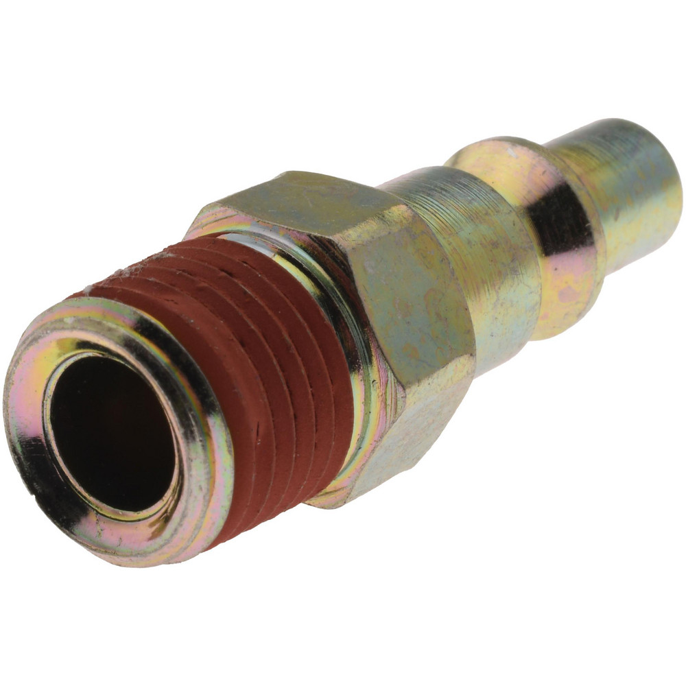 Value Collection 10 Piece 1/4" Body 1/4 NPT 215 psi Steel ARO Pneumatic Coupling Plug Set - 2521672521