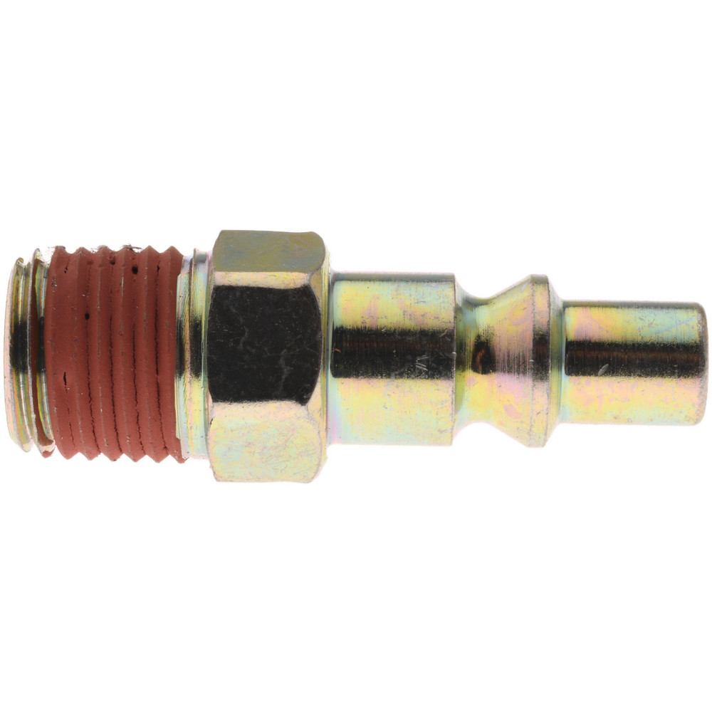 Value Collection 10 Piece 1/4" Body 1/4 NPT 215 psi Steel ARO Pneumatic Coupling Plug Set - 2521672521