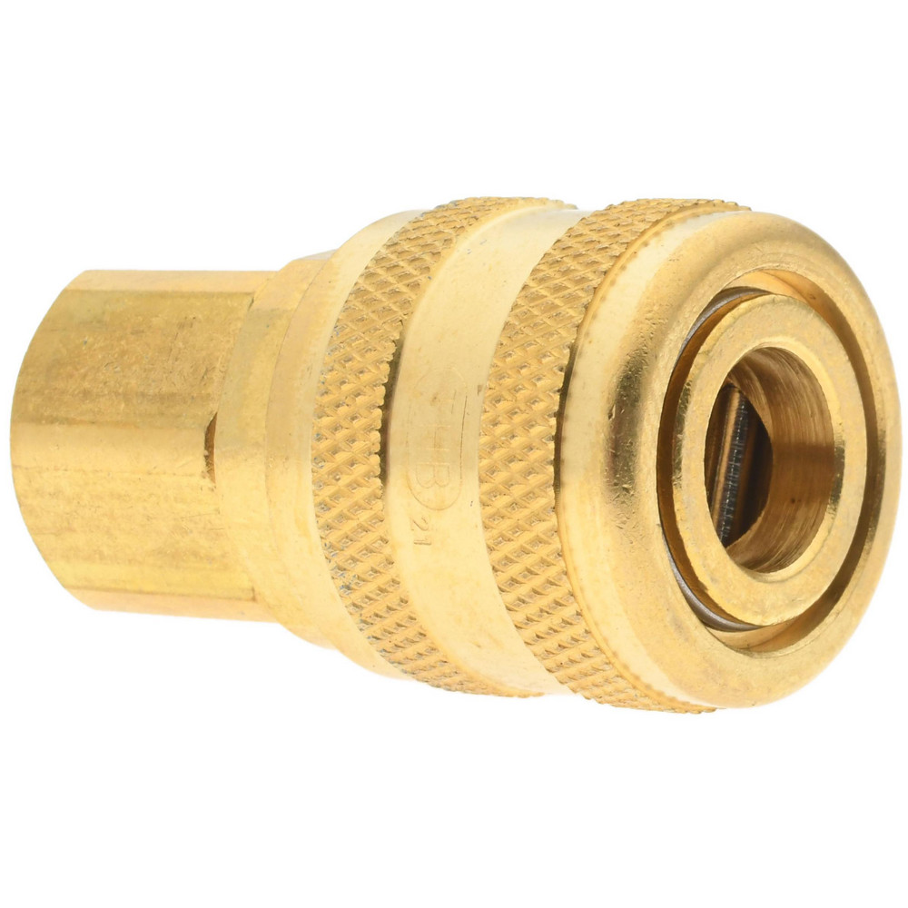 Value Collection 10 Piece 1/4" Body 1/4 NPT 215 psi Steel ARO Pneumatic Coupling Plug Set - 2521672521